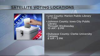 Satellite voting locations open in eastern Iowa