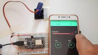 Servo motor control with Blynk over WIFI