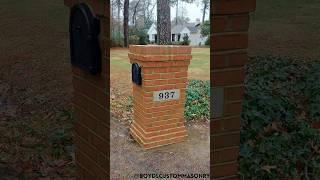 Boyd's Custom Masonry LLC.  Brick. Block. Stone.  Custom Brick / Masonry Mailboxes.  757-412-5630.