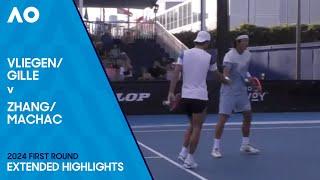 Gille/Vliegen v Machac/Zhang Extended Highlights | Australian Open 2024 First Round