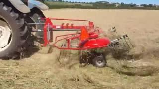 Enorossi DR420 Tedder & Rake Combination working in UK and Ireland 2016