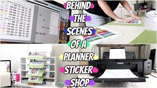 BEHIND THE SCENES OF A PLANNER STICKER SHOP | DAY IN THE LIFE OF A STICKER SHOP OWNER