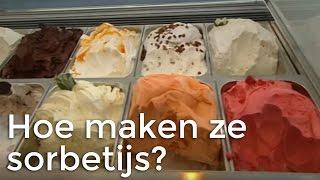 Hoe wordt sorbetijs gemaakt?