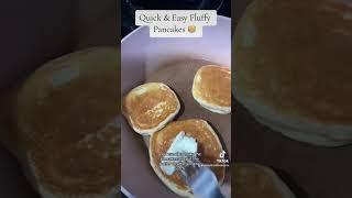 Fluffy Pancakes The Quick & Easy Way #foodshorts #pancakes #breakfast #fluffypancakerecipe