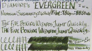 Ink Review: Diamine's "Evergreen" Ink