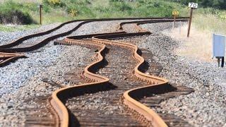 Incredible drone footage of Kaikoura's devastated railway line