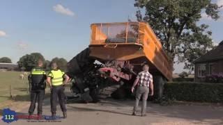 Ravage na omgevallen tractor in Toldijk