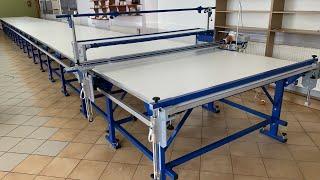 Simple manual spreading machine UL-3 / Cutting room table