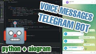 Voice Telegram BOT in PYTHON and Aiogram 3