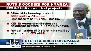 Ruto woos Nyanza with KES 3.2 billion goodies