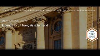 Etudes de Droit franco-allemand Paris I Panthéon-Sorbonne / Cologne