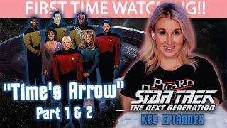 STAR TREK: THE NEXT GENERATION | TIME'S ARROW (PT 1 & 2) | FIRST TIME WATCHING