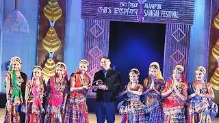 Twisha vyas and Group Dance Performnce on Gujarati folk at Manipur-Sangai festival-2019, Manipur