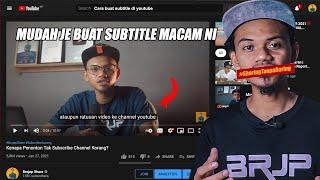 Cara Mudah Letak Subtitle Video di Youtube