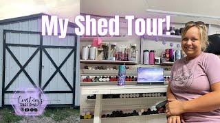 SHE SHED TOUR! | Small Craft Shed Tour and Organization