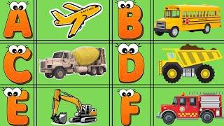 ABC Vehicles for Kids! ️ Fun Transportation Alphabet Song & Learning Video