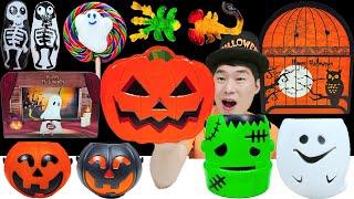 달콤한 할로윈 디저트 먹방 Creepy Halloween Dessert Mukbang 호박젤리 초콜릿 마시멜로 jelly chocolate 재미있는영상 JJAEMI