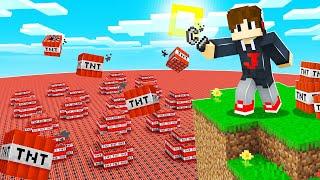 Playing Minecraft but the Entire World is TNT!