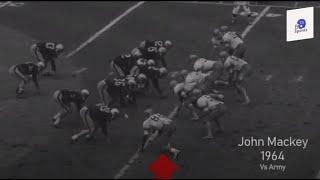 John Mackey College Game Highlight...Colts Hall of Fame TE...Senior Year @Syracuse 1962 vs Army