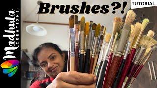 Which brushes are best for ACRYLIC painting? How to choose best acrylic painting brushes!