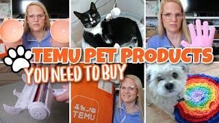 TEMU REVIEW + HAUL / UNBEATABLE DEALS ON PET PRODUCTS YOU NEED TO BUY!