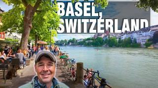 Basel, Switzerland Summer Virtual Walking Tour - 4k City Walks Videos for Treadmill