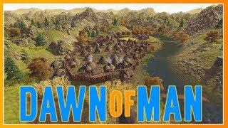 Let's Play DAWN OF MAN Ep. 5 :: City Planning + Building Fortification Walls :: The Neolithic Era