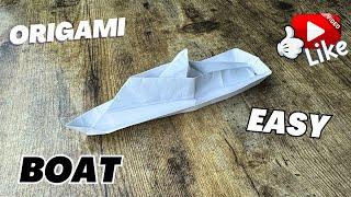 COOL PAPER BOAT EASY ORIGAMI WORLD TUTORIAL | DIY ORIGAMI BOAT FLOAT INSTRUCTIONS STEP BY STEP CRAFT