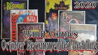 Showcasing Vault Comics Horror Themed Series for October 2020