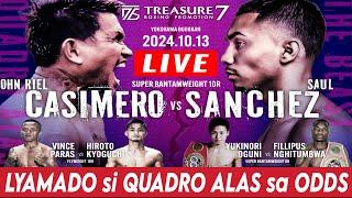 LIVE John Riel Casimero vs Saul Sanchez ODDS Update! Lyamado si Quadro Alas