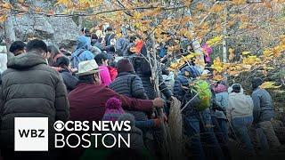 Leaf-peepers flood New Hampshire trails creating unsafe conditions