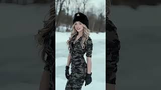 Beautiful Military Officer Singing "KATYUSHA" #proudfemalemilitary #aiwomen #mility #beautiful