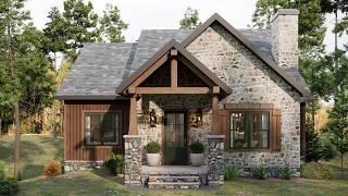 36'x36' (11x11m) Gorgeous 2-Bedroom Cottage/Small House - Home Design Inspiration!