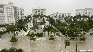 Hurricane Ian floods streets in Naples