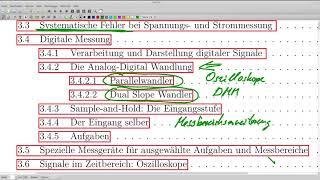 Grundlagen der Messtechnik: Themenübersicht