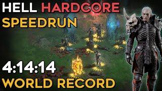 WORLD'S FASTEST HELL HARDCORE NECRO SPEEDRUN - 4:14:14 IGT | 4:24:13 RTA | DIABLO 2 RESURRECTED