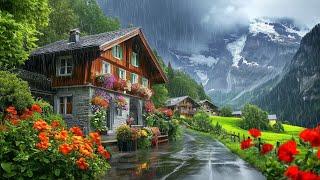 Rainy Day in SWITZERLAND - Most Beautiful Villages  4K Walking Tour | Grindelwald