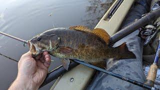 Kayak Fishing For Smallmouth On The Grand River In The Spring!