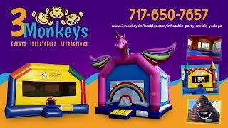 Bounce House Rentals York PA - 3 Monkeys Inflatables - 717-650-7657
