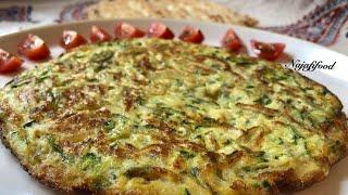 طرز تهیه ی املتِ کدو سبز zucchini Omelette