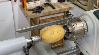 Can You Peel a PATATO on a Lathe?