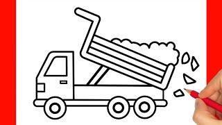 How to draw a Truck Easy