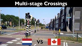 How multi-stage crossings can be pedestrian-friendly