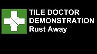 Tile Doctor Rust-Away Demonstration - Removing rust staining from a classic Victorian tiled Floor