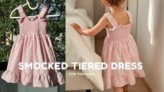 SMOCKED TIERED DRESS FOR TODDLERS | Regine Morales