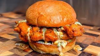 Buffalo Fried Chicken Burger 