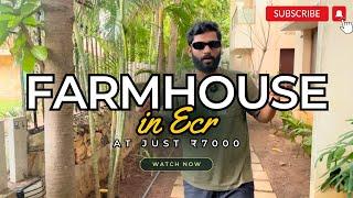 Cheapest farmhouse in ECR | Vlogsbykaran | tamil