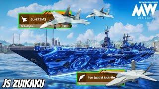 Su-27SM3 & Pan Spatial Jacknife Combo with JS Zuikaku gameplay - Modern Warships