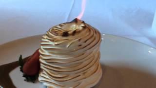 March 2016, Houston, Texas - Baked Alaska at B & B Butchers and Restaurant in Houston. Dessert!