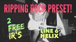 Ripping Rock Helix Preset. Bass, Rhythm, Lead Guitar